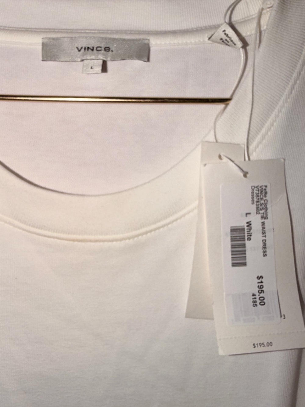 Vince Women's T-Shirt Dress Size L White
Brand new with tags - Picture 3 of 7